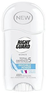 Right Guard women Total defence5 Invisable Power 48h Protection Stick 50ml - MazenOnline